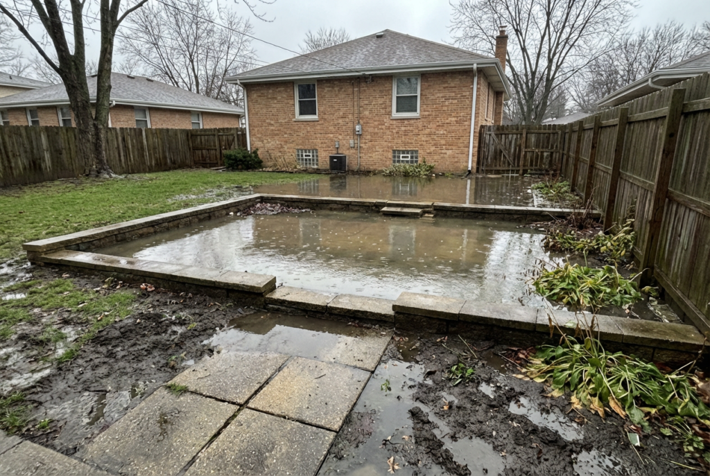 Skipping Drainage Before Hardscape Goes In