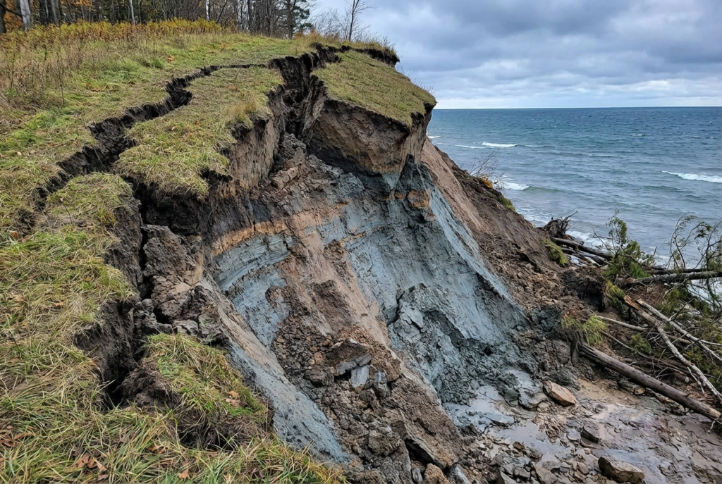Clay Soil Bluff Stabilization Services on Lake Michigan